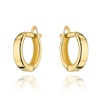 Złote kolczyki koła