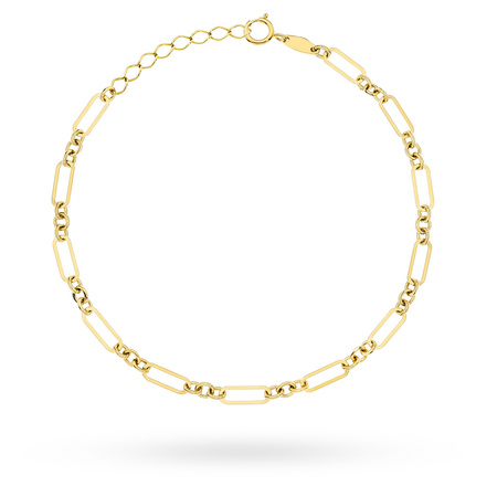 Złota bransoletka o podwójnym splocie