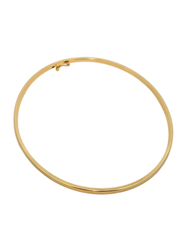 Złota bransoletka sztywna z zapięciem