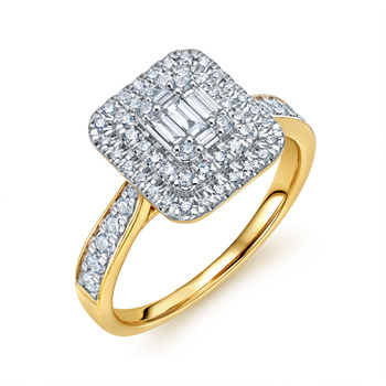 Pierścionek  z diamentami 0,73ct