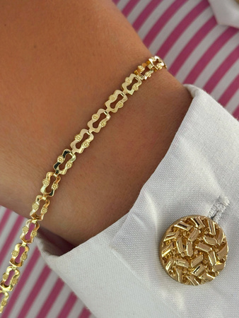 Złota Bransoletka Ażurowa