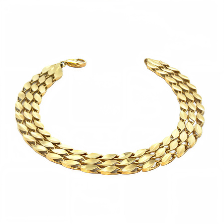 Złota bransoletka pleciona