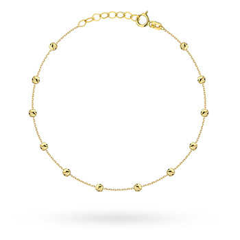 Złota bransoletka z kółeczkami