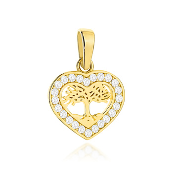 Złota zawieszka drzewko szczęścia