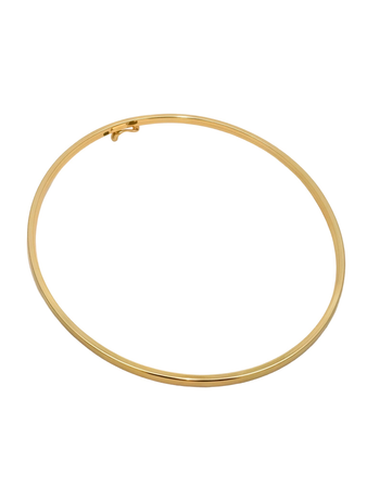 Złota bransoletka sztywna z zapięciem 