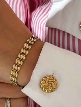 Złota bransoletka pleciona