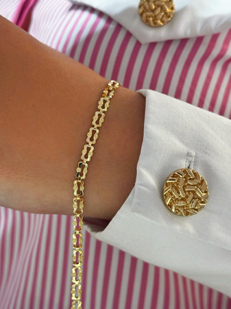 Złota Bransoletka Ażurowa