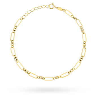 Złota bransoletka o podwójnym splocie