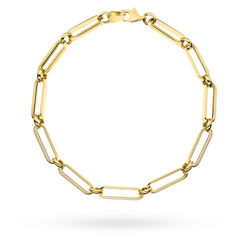 Złota bransoletka z ogniwkami