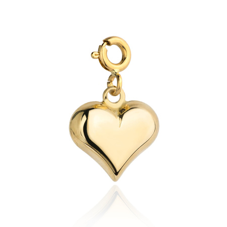 Złota zawieszka serce