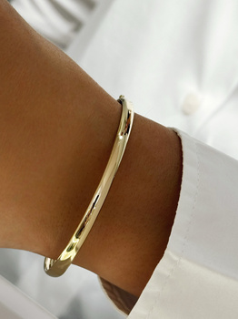 Złota bransoletka sztywna