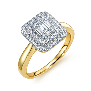 Pierścionek zaręczynowy z diamentami 0,47ct