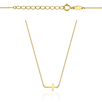 Złota celebrytka z krzyżykiem