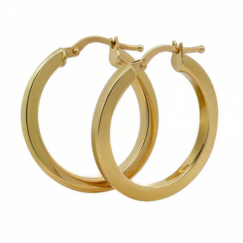 Złote kolczyki koła